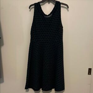 Pixley Green/Blue Textured Midi Dress
